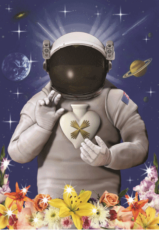 astronaut jesuschrist GIF