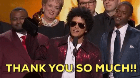 Bruno Mars Thank You GIF by Recording Academy / GRAMMYs - Find & Share on  GIPHY