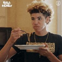 lamelo ball eating GIF by Ball in the Family