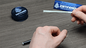 Zamnesia smoke smoking rolling joint GIF