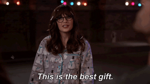 Zooey Deschanel Christmas GIF by New Girl - Find & Share on GIPHY