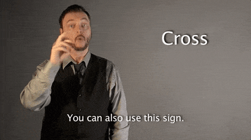 sign language cross GIF by Sign with Robert