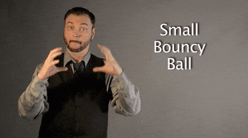 sign language small bouncy ball GIF by Sign with Robert