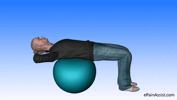 ball crunch to trim belly fat GIF by ePainAssist
