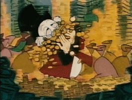Scrooge Mcduck Money GIF by University of Alaska Fairbanks