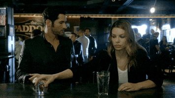 Lucifer Morningstar Drinking GIF by Lucifer - Find & Share on GIPHY