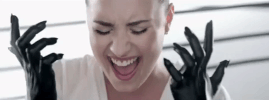 yell heart attack GIF by Demi Lovato