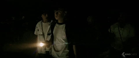 flashlight in the dark gif