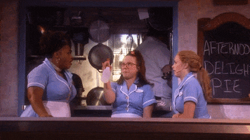 water laugh GIF by Waitress The Musical