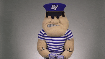 louie the laker flexing muscles GIF by Grand Valley State University