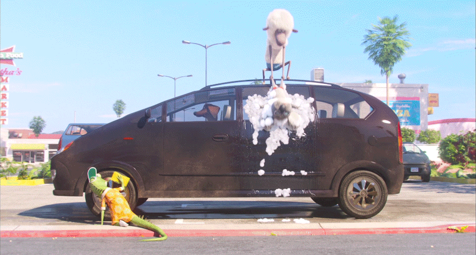 Car Wash Fun GIF by Sing Movie - Find & Share on GIPHY