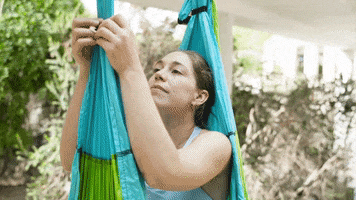 Yoga Trapeze Relaxing GIF by YOGABODY