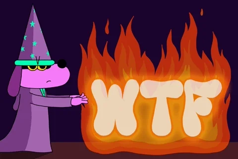 What The Fuck Wtf GIF by GIPHY Studios Originals