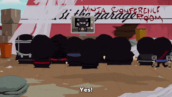 ninja mask GIF by South Park 