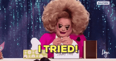 i tried drag race GIF by RuPaul's Drag Race