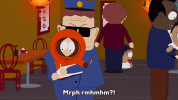 kenny mccormick police GIF by South Park 