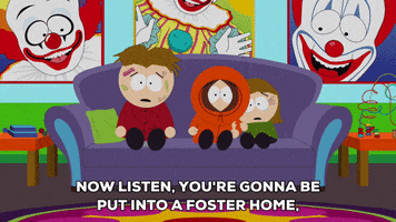 kenny mccormick clowns GIF by South Park 