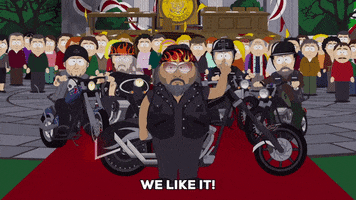 gang biker GIF by South Park 