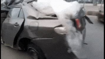 amazingorfunny toyota accident Pakistan lahore GIF