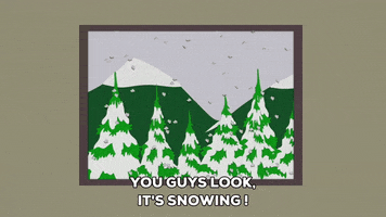 snow falling GIF by South Park 