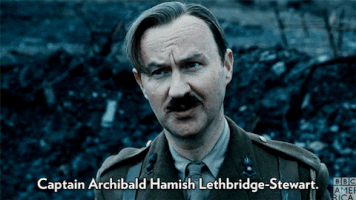 doctor who captain lethbridge-stewart GIF by BBC America