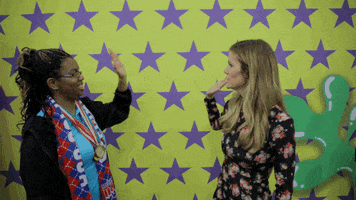 high five brooklyn decker GIF by Nickelodeon at Super Bowl