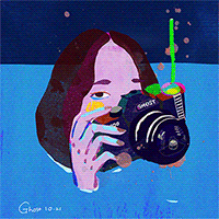 illustration neon GIF by Ghostqiao