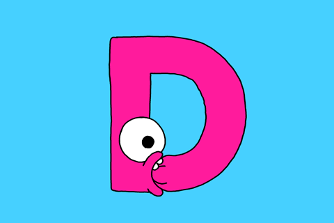 Letter D GIF by GIPHY Studios Originals