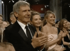 harrison ford applause GIF by The Academy Awards