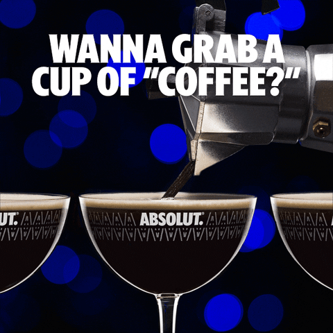 let's grab a drink coffee? GIF by Absolut Vodka
