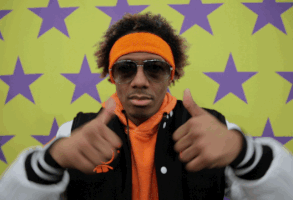 nick cannon thumbs down GIF by Nickelodeon at Super Bowl