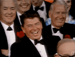 ronald reagan laughing GIF by The Academy Awards