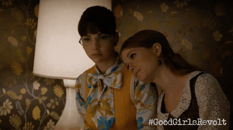 Lean On Each Others Shoulders GIFs - Get the best GIF on GIPHY