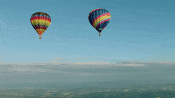 swinging hot air balloon GIF by Red Bull