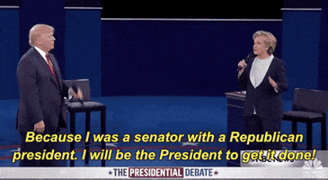 Hillary Clinton Because I Was A Senator With A Republican President GIF by Election 2016