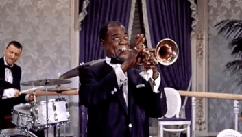 louis armstrong jazz GIF