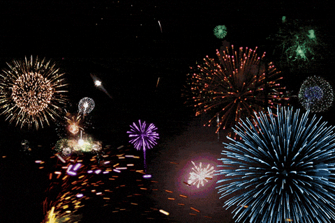 new year fireworks animated gif