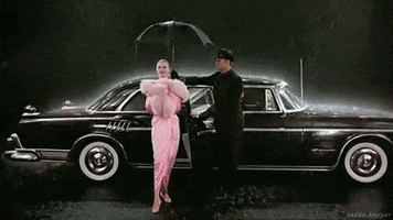 michaelangelo funny face think pink suzy parker GIF