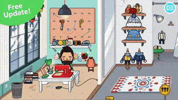 sewing tailor GIF by Toca Boca