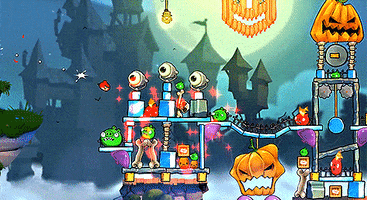 mobile game halloween GIF by Angry Birds