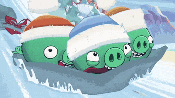 winter is coming skiing GIF by Angry Birds