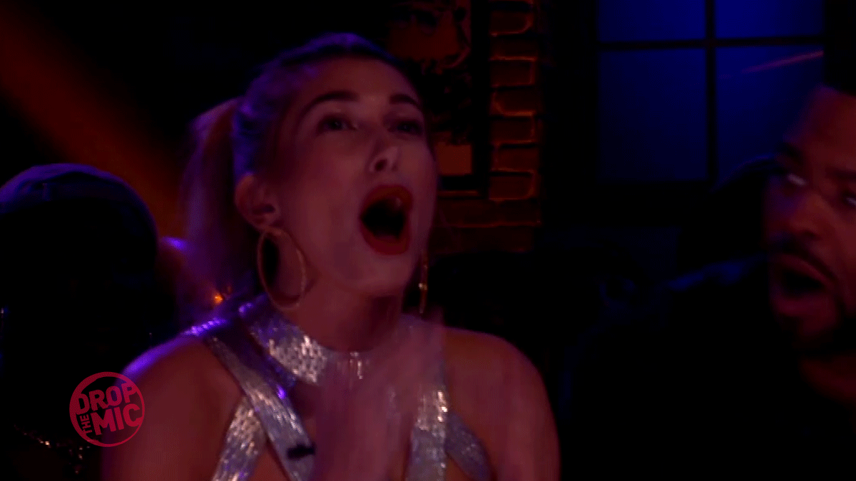 Shocked Hailey Baldwin GIF By Drop The Mic Find Share On GIPHY