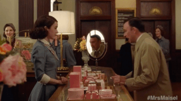 season 1 poont me to the shoplifting department GIF by The Marvelous Mrs. Maisel