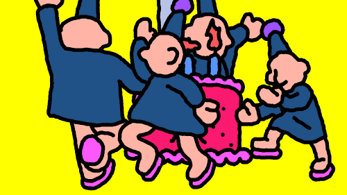 Funny Dance Scary Happy Birthday Celebrate Cake Demon Baker