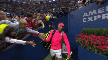 high five rafael nadal GIF by US Open