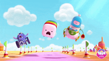 run away oh no GIF by True and the Rainbow Kingdom