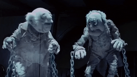  ghost christmas movies muppets bdsm chains GIF