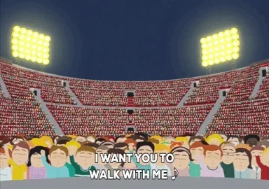lights crowd GIF by South Park