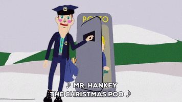 mr. hankey snow GIF by South Park 