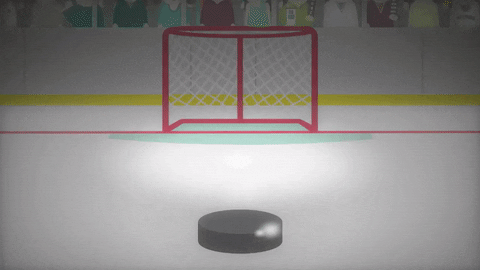 South Park goal point strike hockey puck GIF